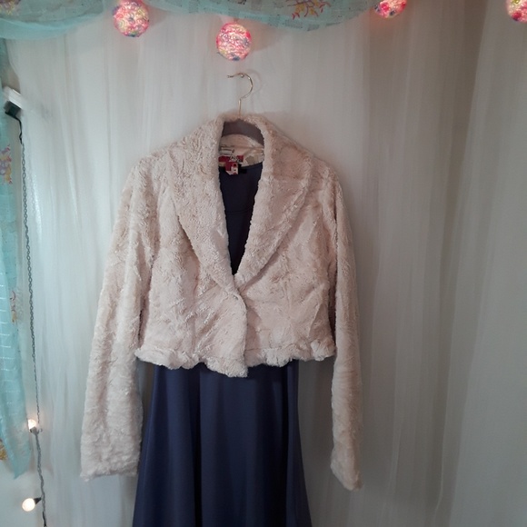 Faux fur Buffalo David Bitton Teddy Bear Blazer - Picture 5 of 8